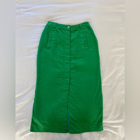 Vintage Liz Claiborne linen midi skirt - Picture 3 of 7